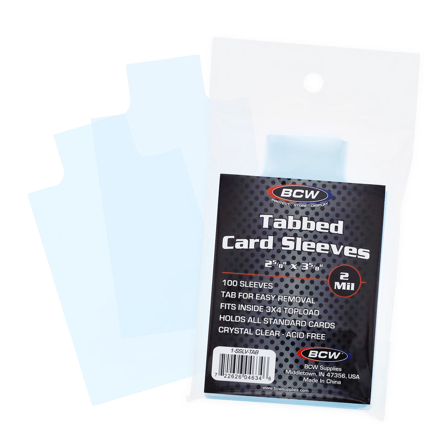 BCW Standard Card Sleeves W/TAB (100ct)