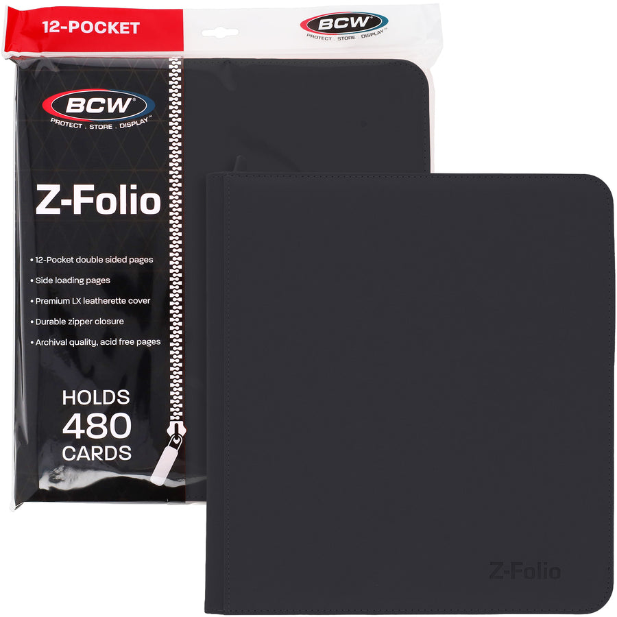 Z-Folio 12-Pocket LX Album - Black