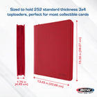 Z-Folio 9-Pocket LX Album - Toploaders - Red