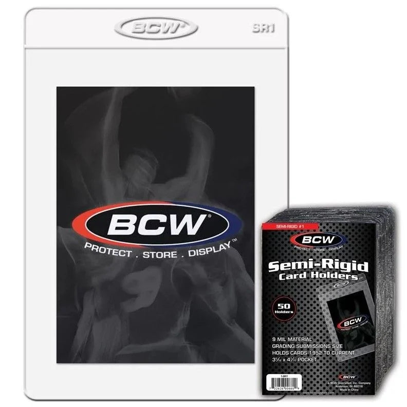 BCW Semi-Rigid Card Holder (50ct)